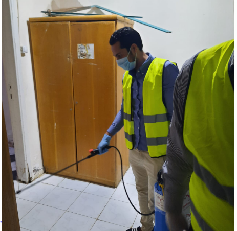 تعقيم دار مسنين بالسويس