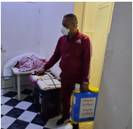 تعقيم دار مسنين بالسويس