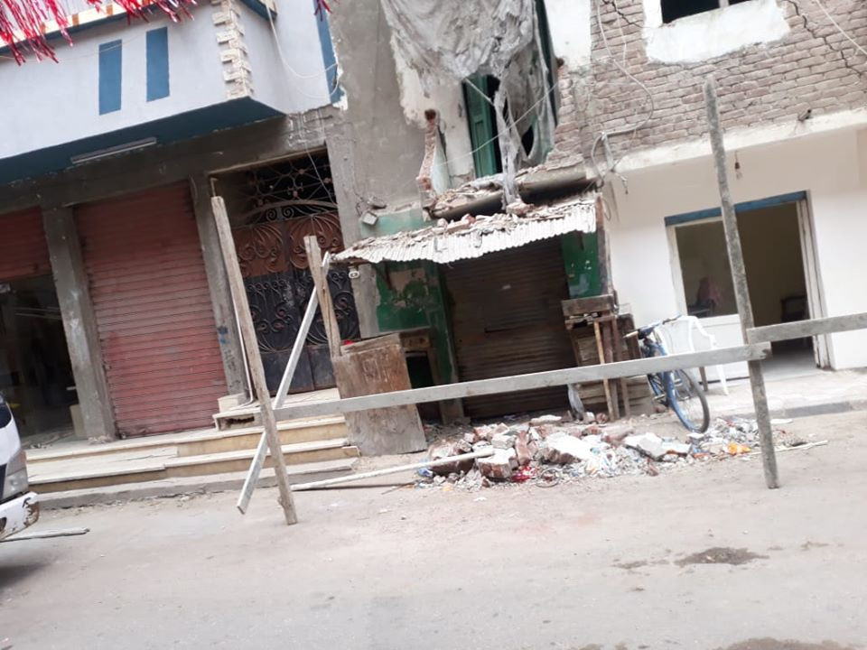 انهيار جزئي بعقار في الإسكندرية