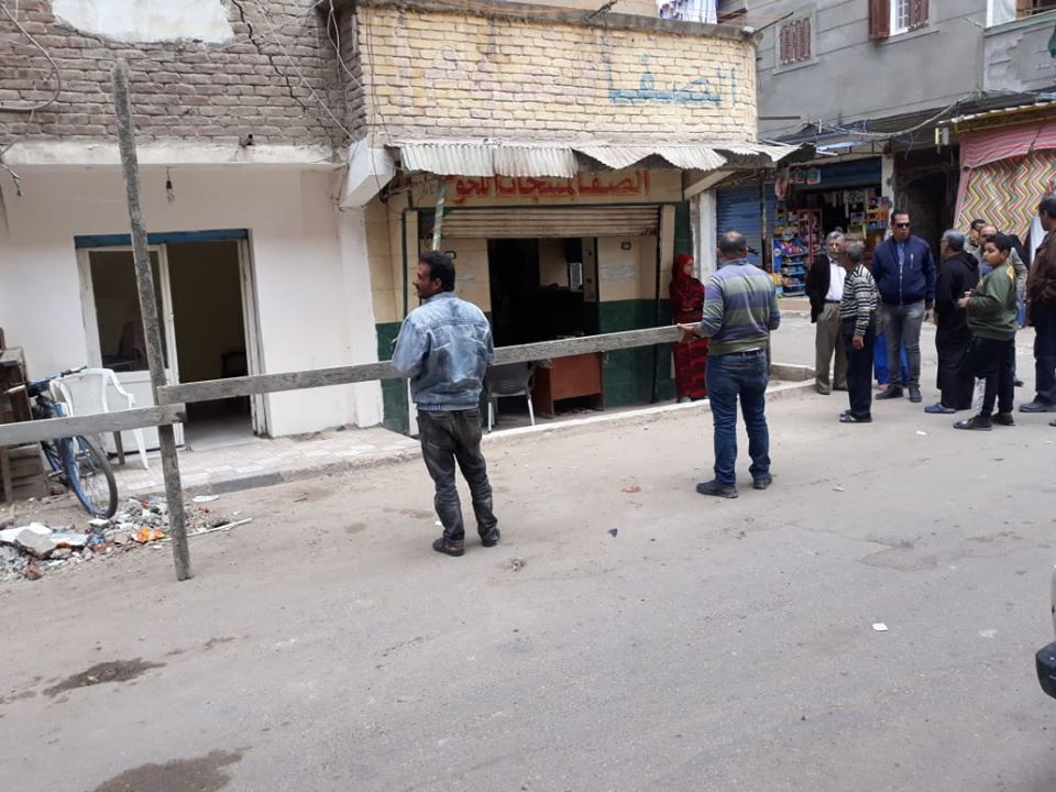 انهيار جزئي بعقار في الإسكندرية