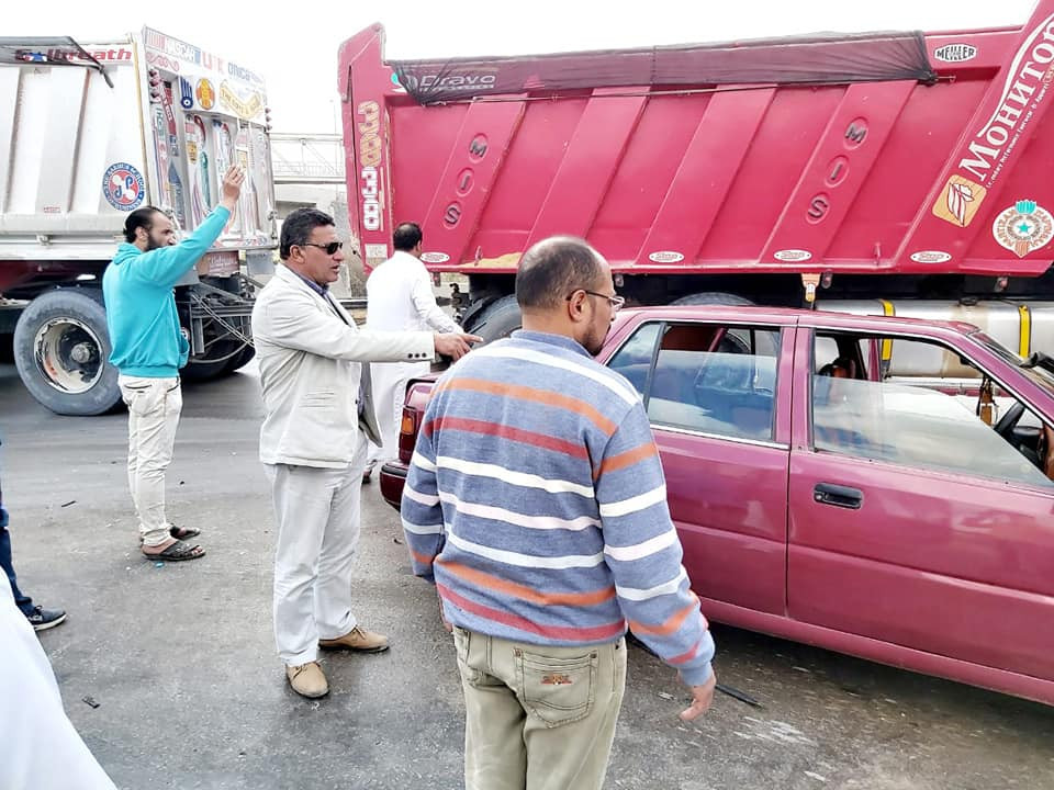 حادث تصادم بطريق الإسكندرية الصحراوي