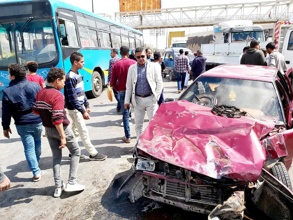 حادث تصادم بطريق الإسكندرية الصحراوي