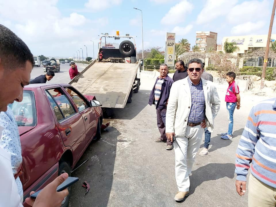 حادث تصادم بطريق الإسكندرية الصحراوي