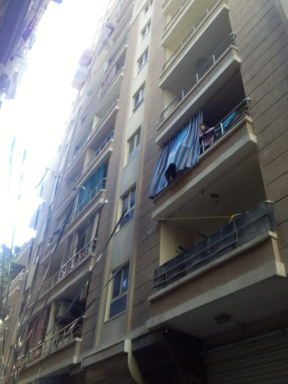 حريق بعقار في الإسكندرية