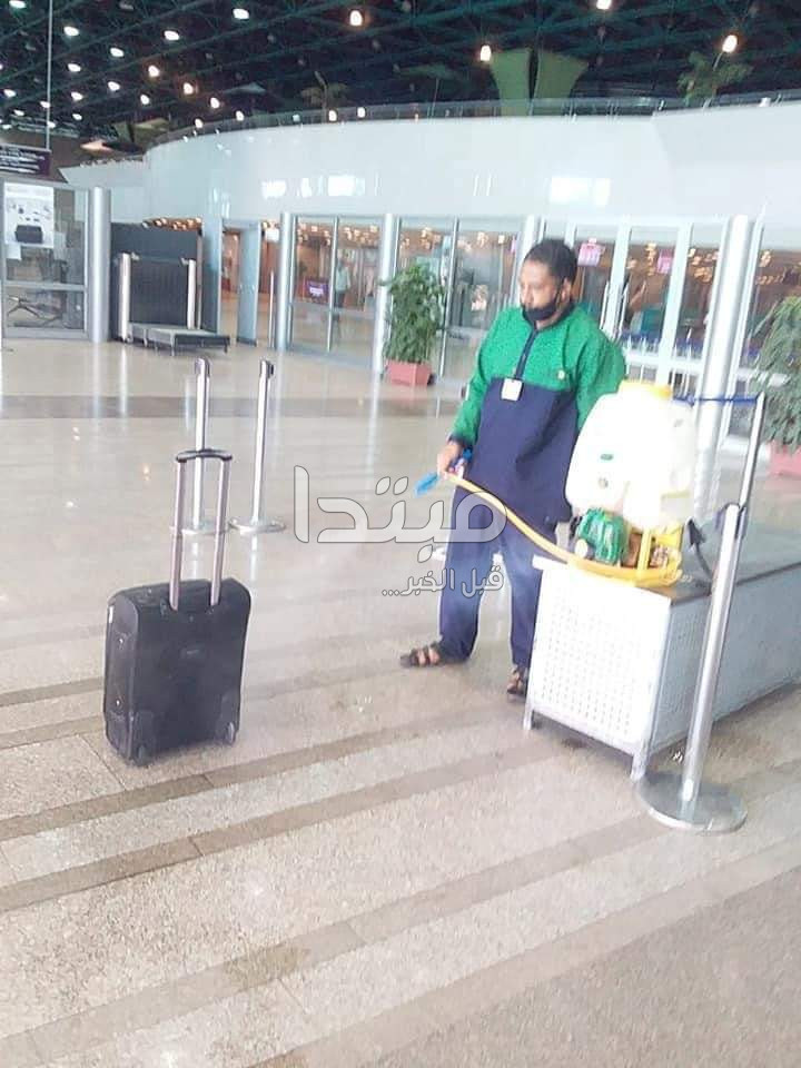 الإجراءات الوقائية بمطار الأقصر
