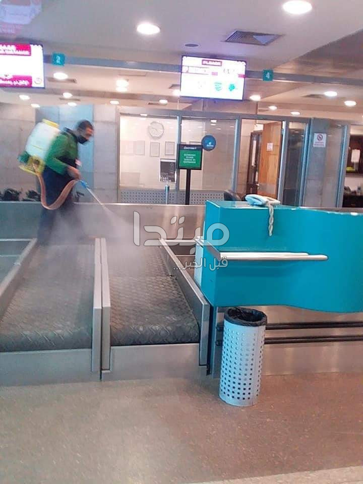 الإجراءات الوقائية بمطار الأقصر