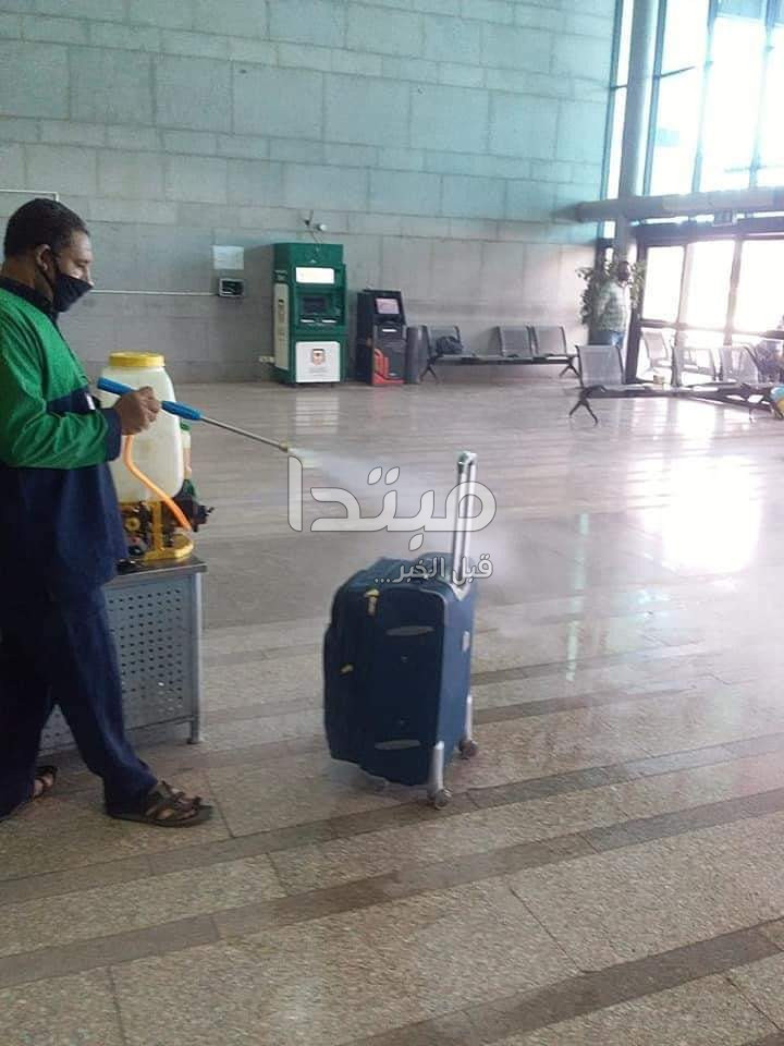 الإجراءات الوقائية بمطار الأقصر