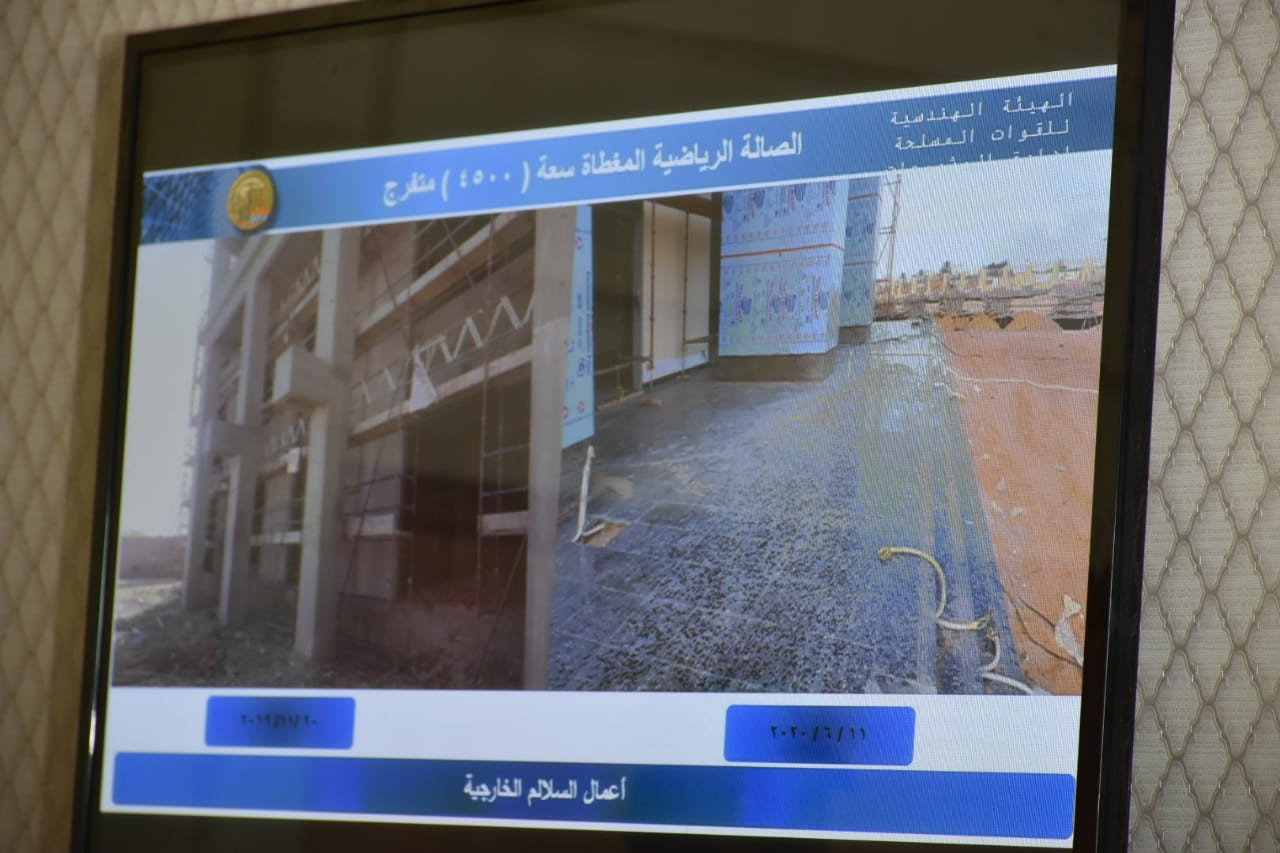 زيارة وزير الرياضة ورئيس الاتحاد الدولى لليد لمشروع صالة برج العرب