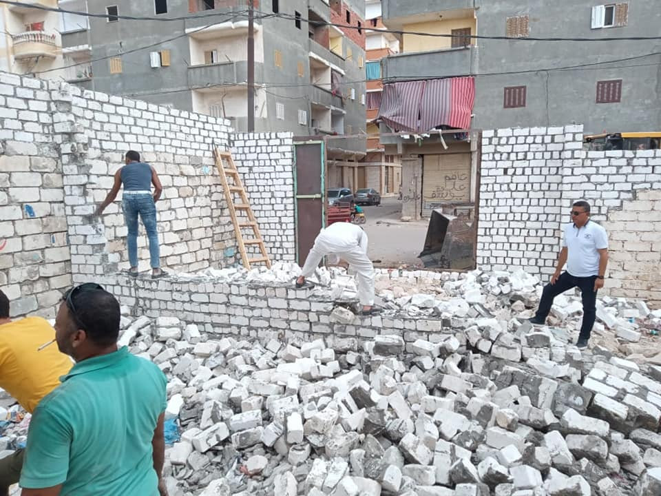 إزالة عقارات مخالفة في الإسكندرية