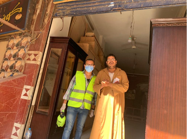 المصريين الأحرار يواصل أعمال التعقيم بالخصوص