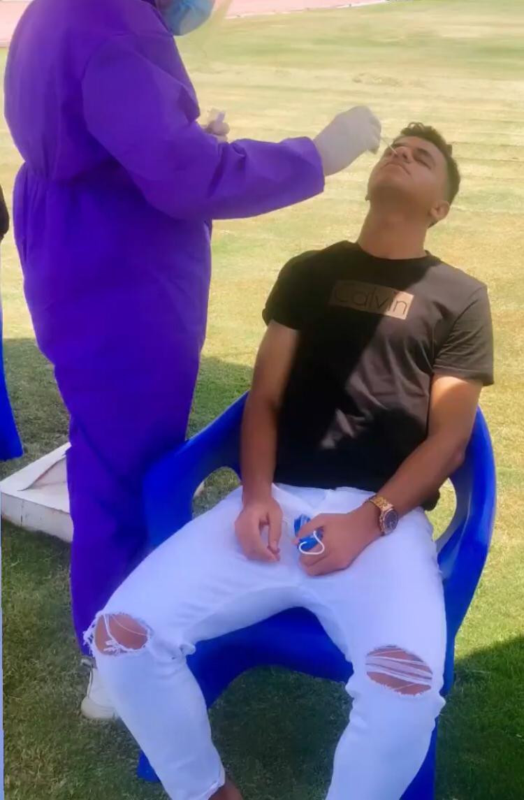 لاعبو الفريق الأول بنادى إف سى مصر