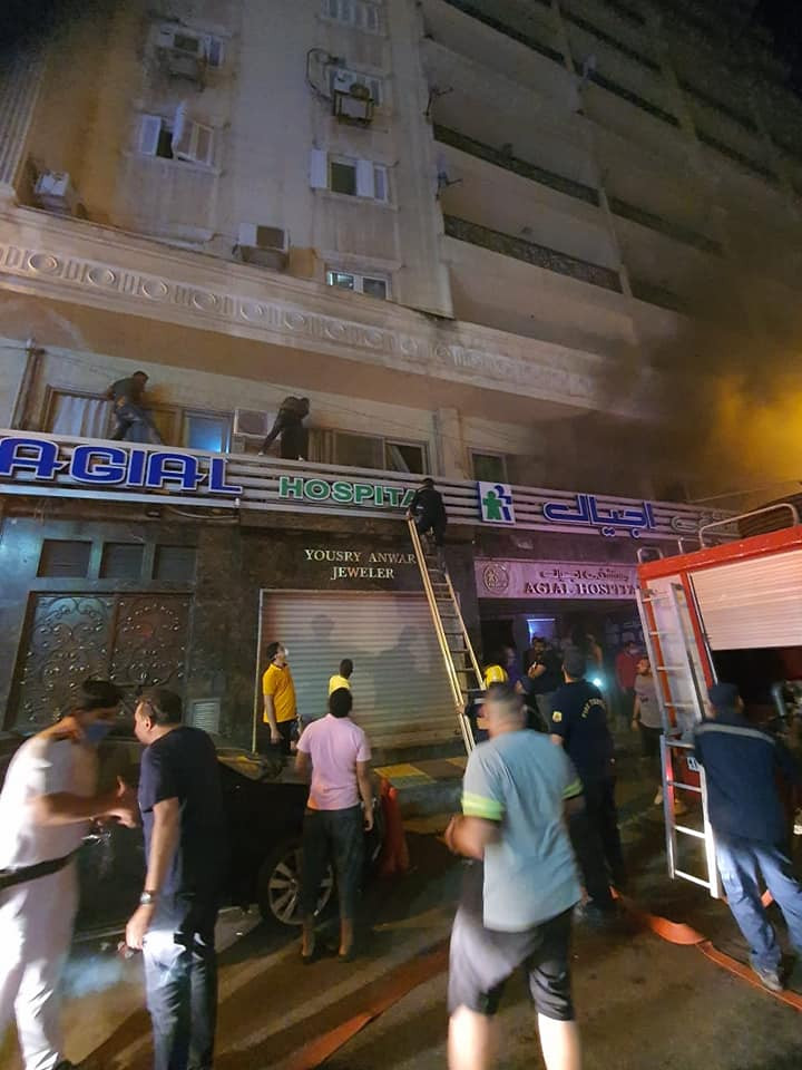 حريق بمستشفى أجيال في الإسكندرية