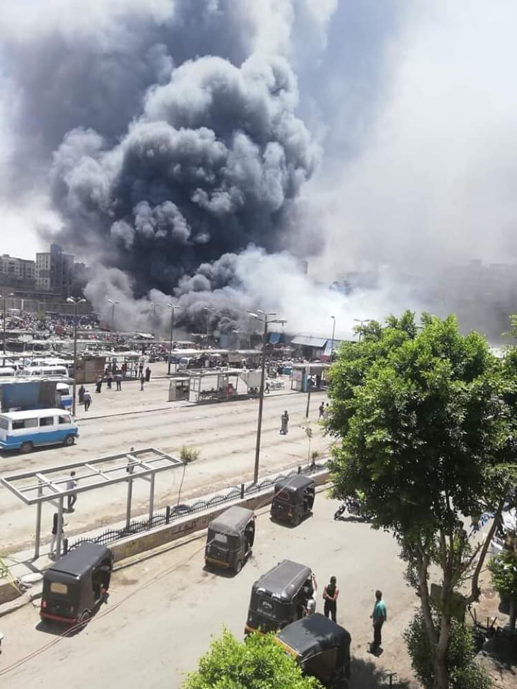 حريق حلوان