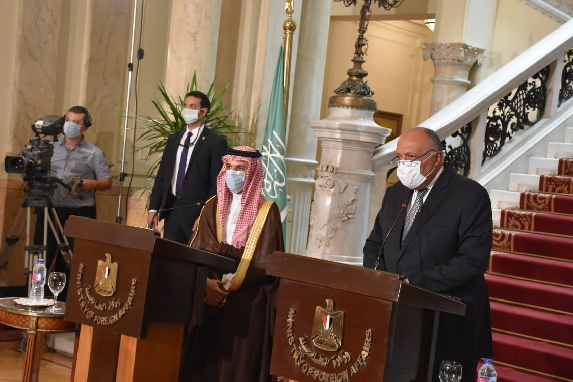 سامح شكرى ونظيره السعودى