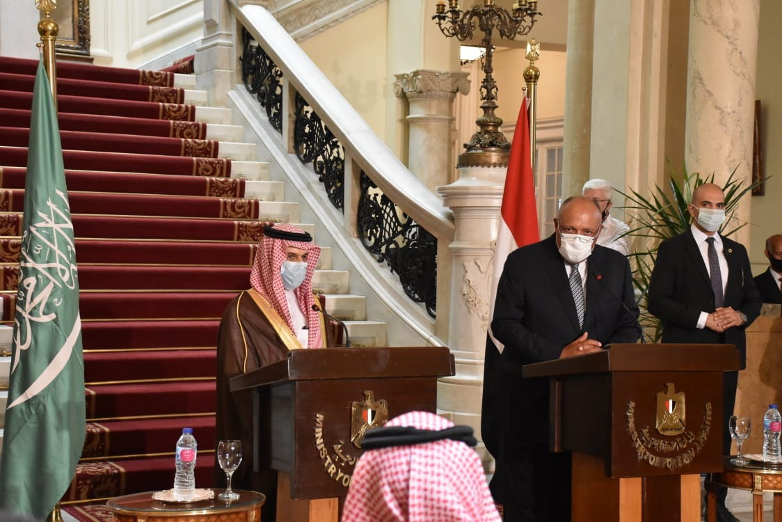 سامح شكرى ونظيره السعودى