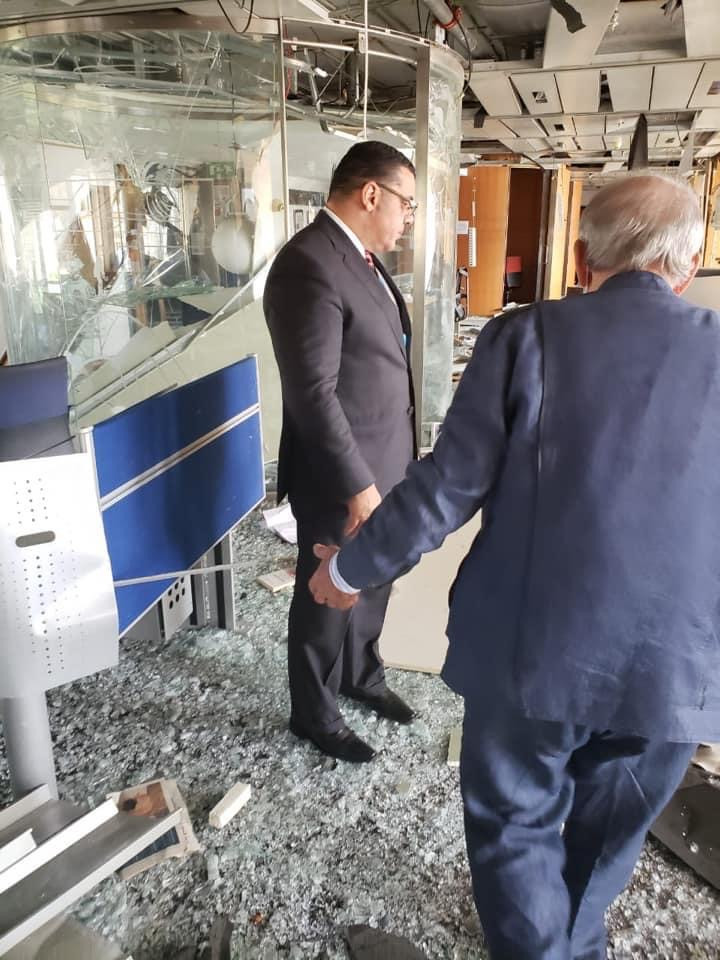 سفيرنا فى لبنان يزور مبنى جريدة النهار