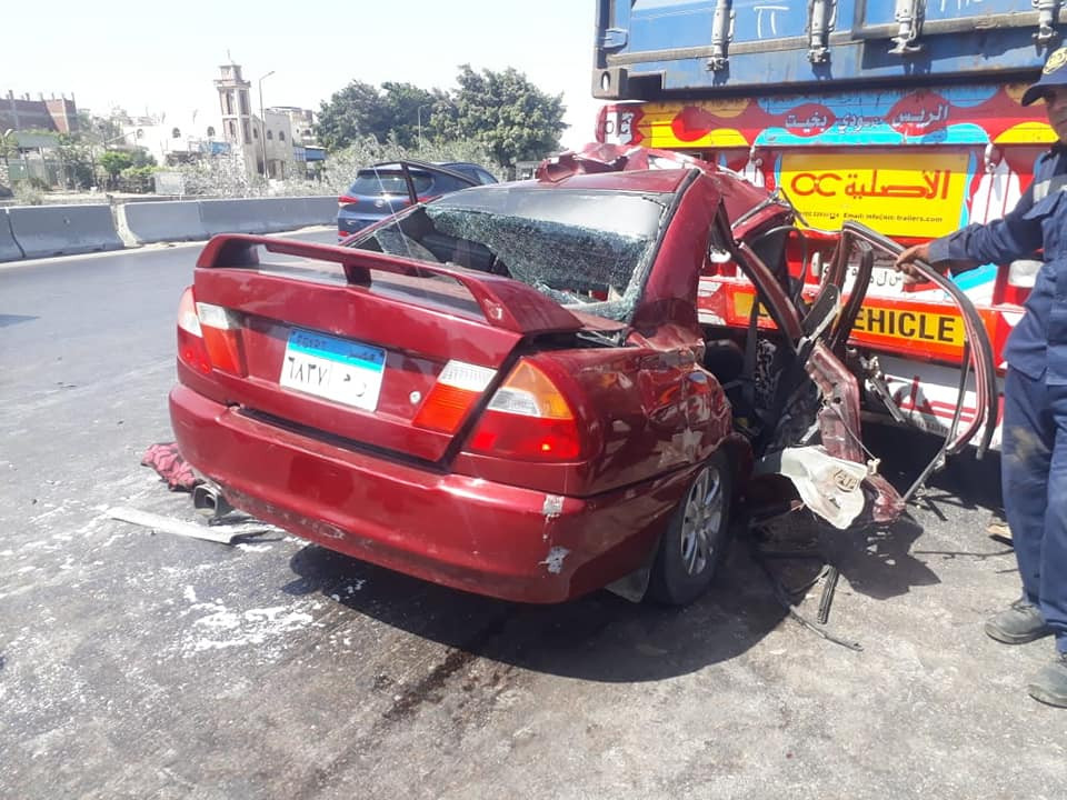 تصادم مروع بطريق الإسكندرية الصحراوي