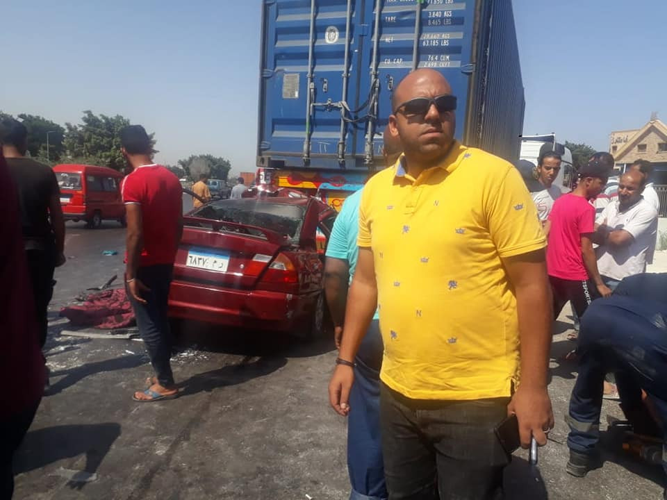تصادم مروع بطريق الإسكندرية الصحراوي