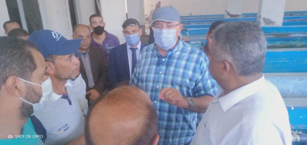 وزير الزراعة يتفقد مفرخ الأسماك