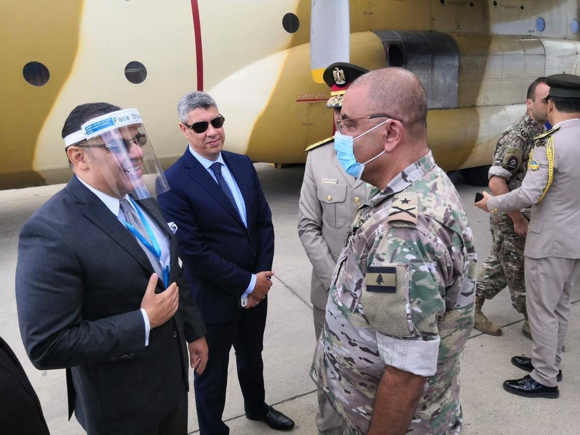 الجسر الجوى المصرى الإغاثى لبيروت