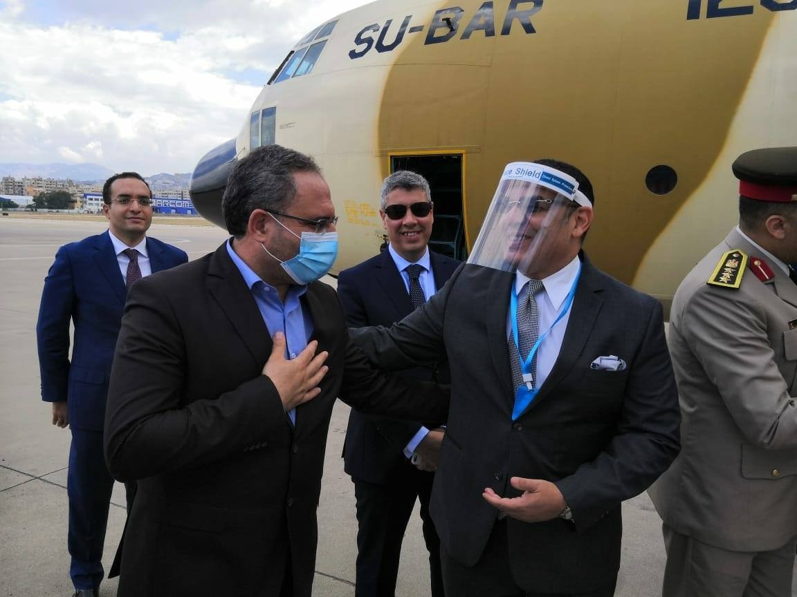 الجسر الجوى المصرى الإغاثى لبيروت
