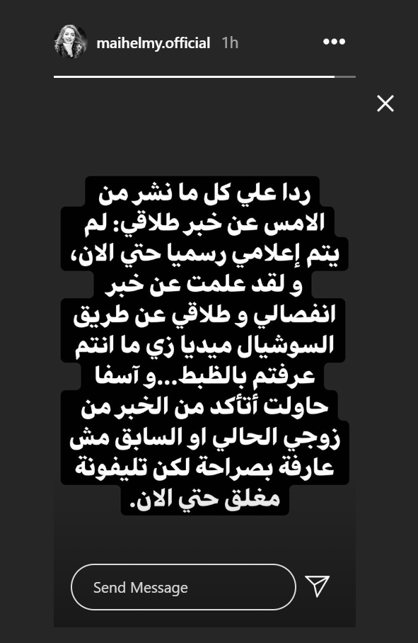 انفصال محمد رشاد ومى حلمى