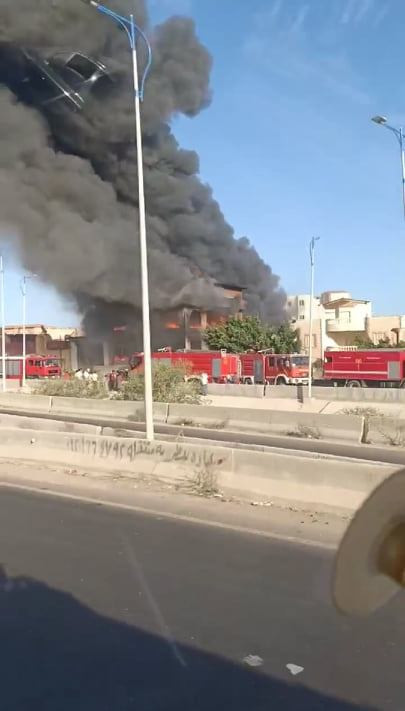 حريق بشركة مستلزمات زراعية بالساحل الشمالي