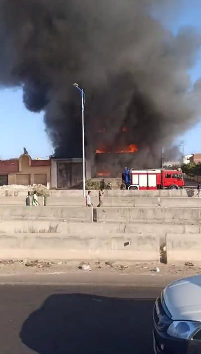 حريق بشركة مستلزمات زراعية بالساحل الشمالي