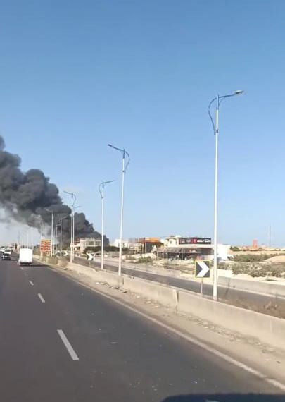 حريق بشركة مستلزمات زراعية بالساحل الشمالي