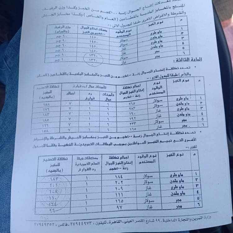 التموين تخفض وزن رغيف الخبز