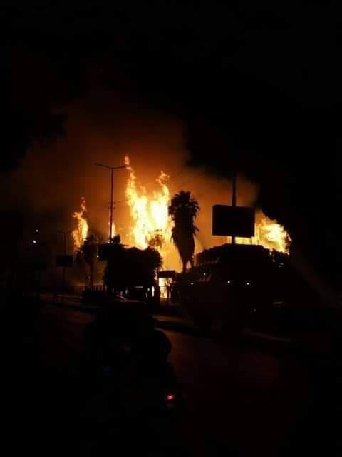 حريق أمام الفسطاط