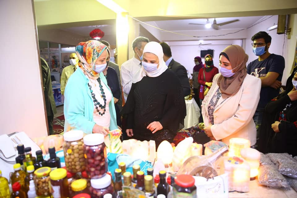 وزيرة التضامن خلال الافتتاح