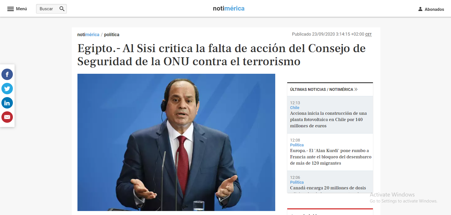 اهتمام عالمى بخطاب السيسى