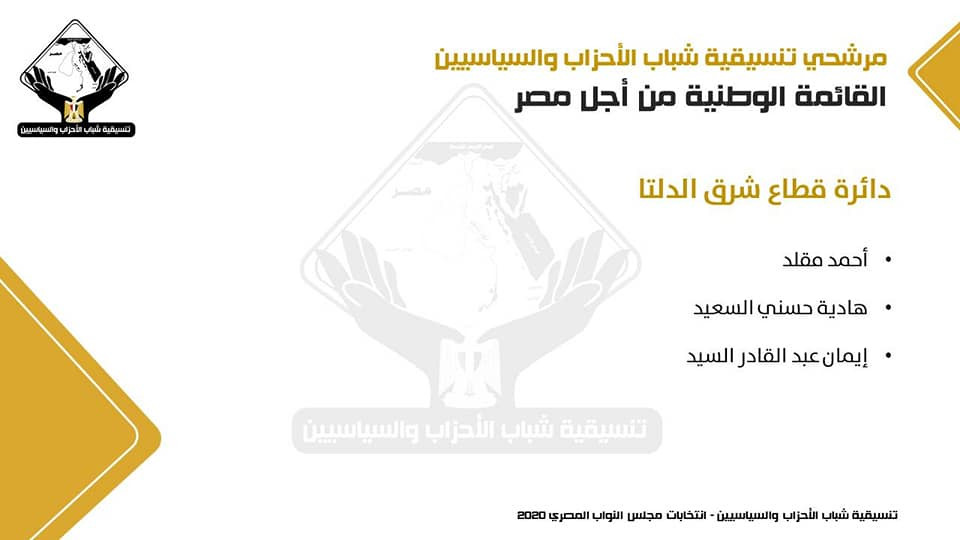 تنسيقية شباب الأحزاب تعلن أسماء مرشحيها لانتخابات مجلس النواب