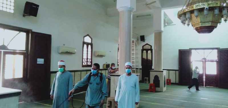 الأوقاف تواصل تطهير وعقيم المساجد