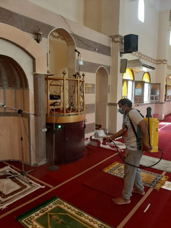 الأوقاف تواصل تطهير وعقيم المساجد