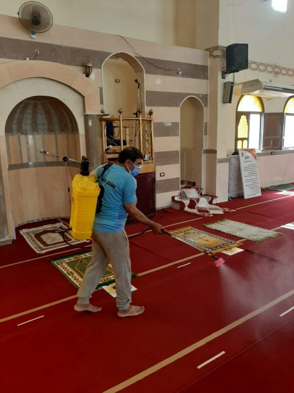 الأوقاف تواصل تطهير وعقيم المساجد