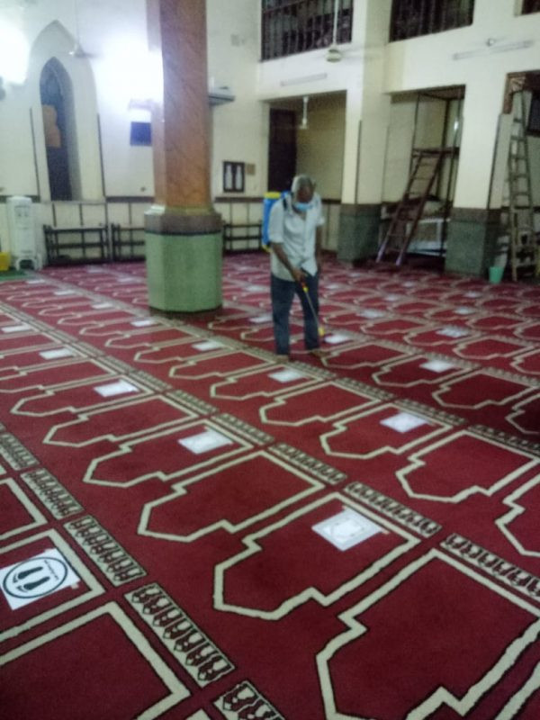 الأوقاف تواصل تطهير وعقيم المساجد