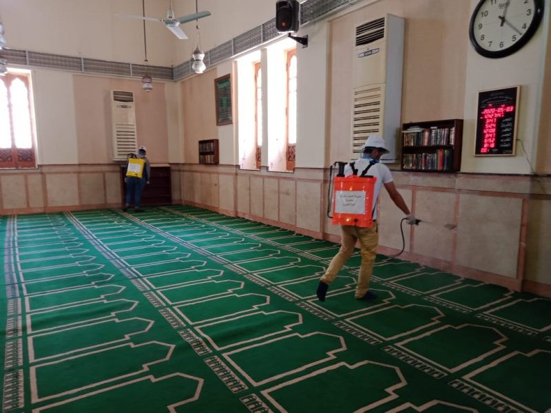 الأوقاف تواصل تطهير وعقيم المساجد