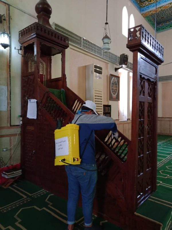 الأوقاف تواصل تطهير وعقيم المساجد