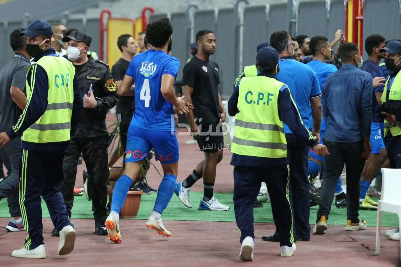 مشادة الزمالك والمصرى