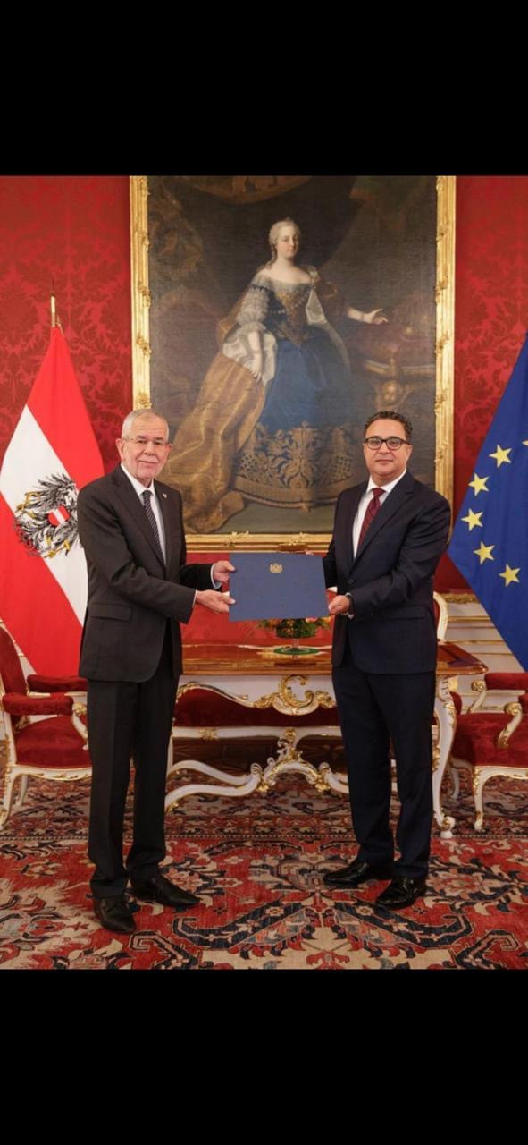السفير المصرى بـ فيينا يقدم أوراق اعتماده