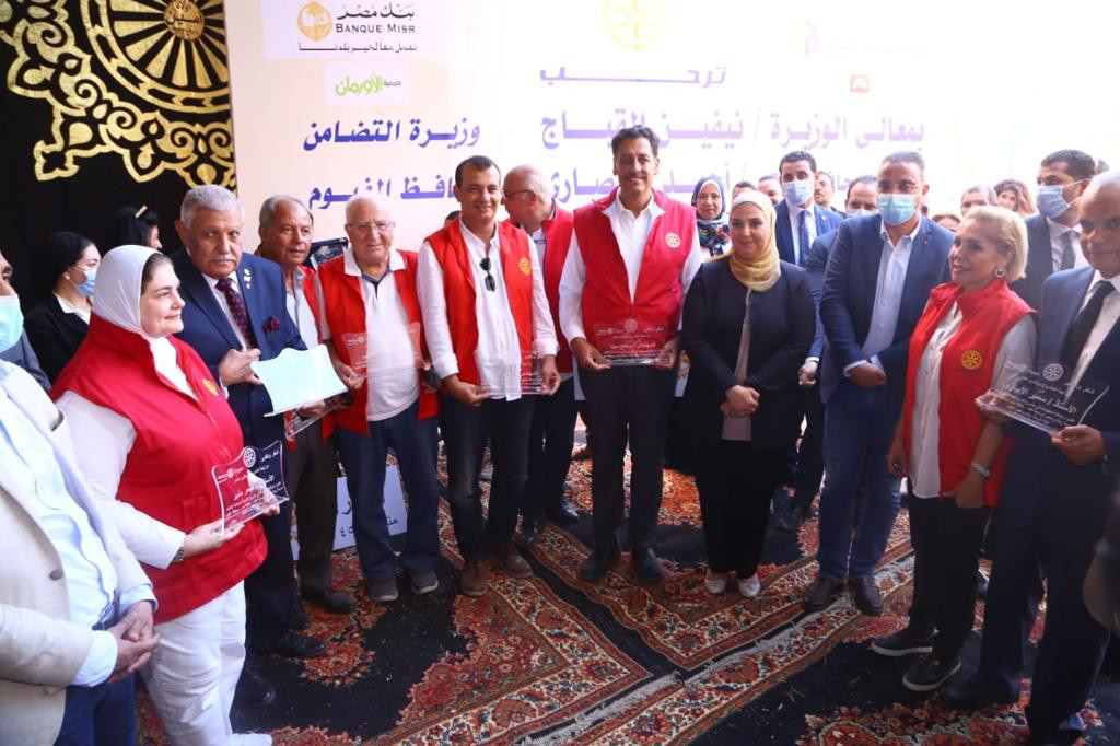 وزيرة التضامن فى الفيوم