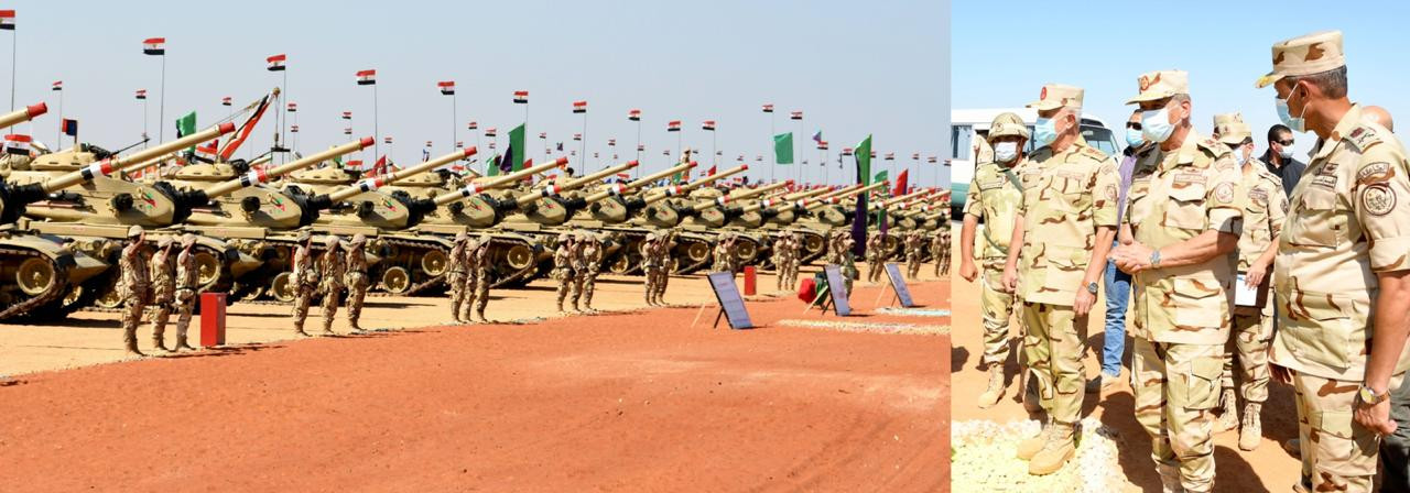 وزير الدفاع يتفقد الجيش الثالث الميدانى