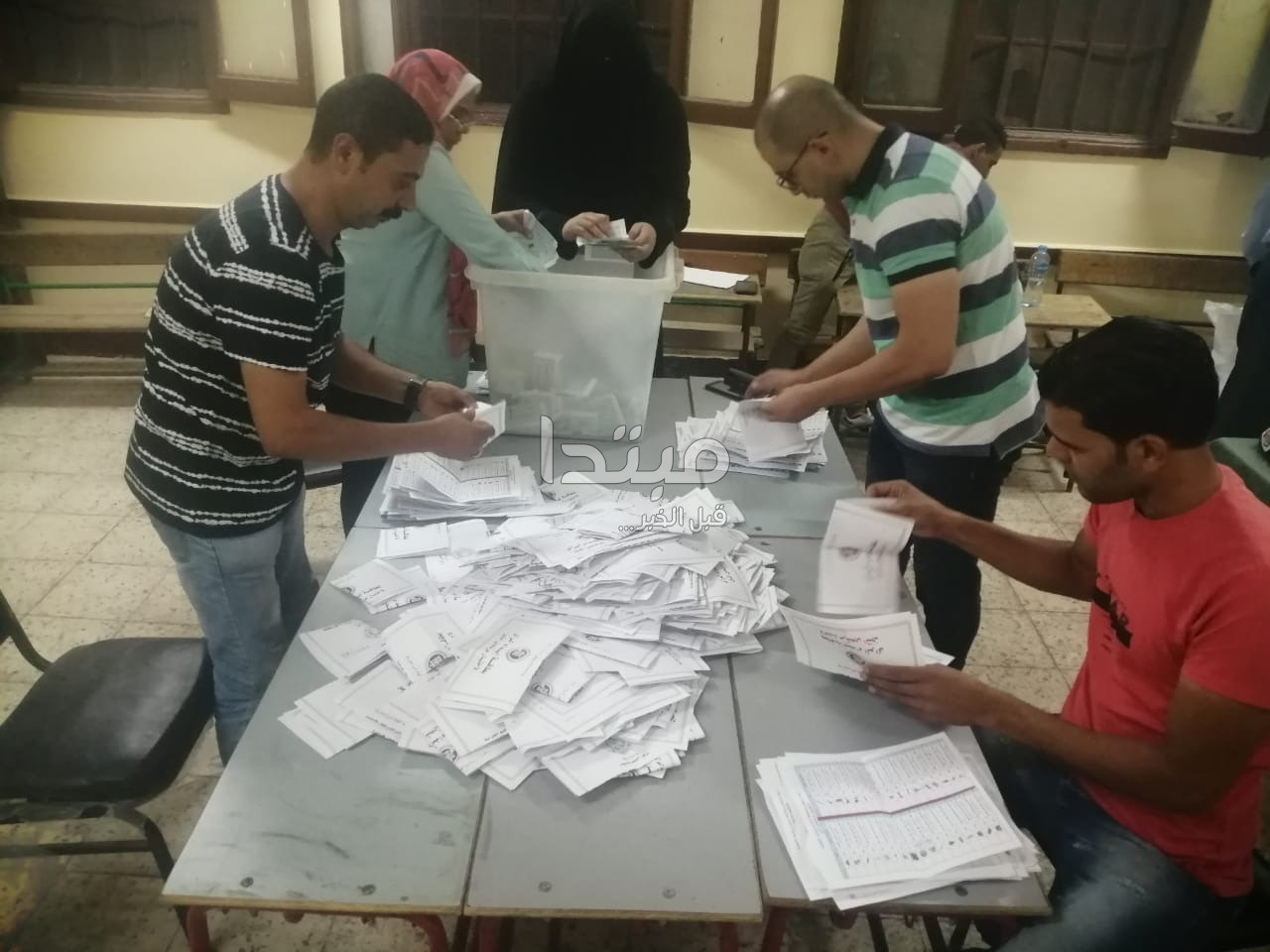 فرز الأصوات