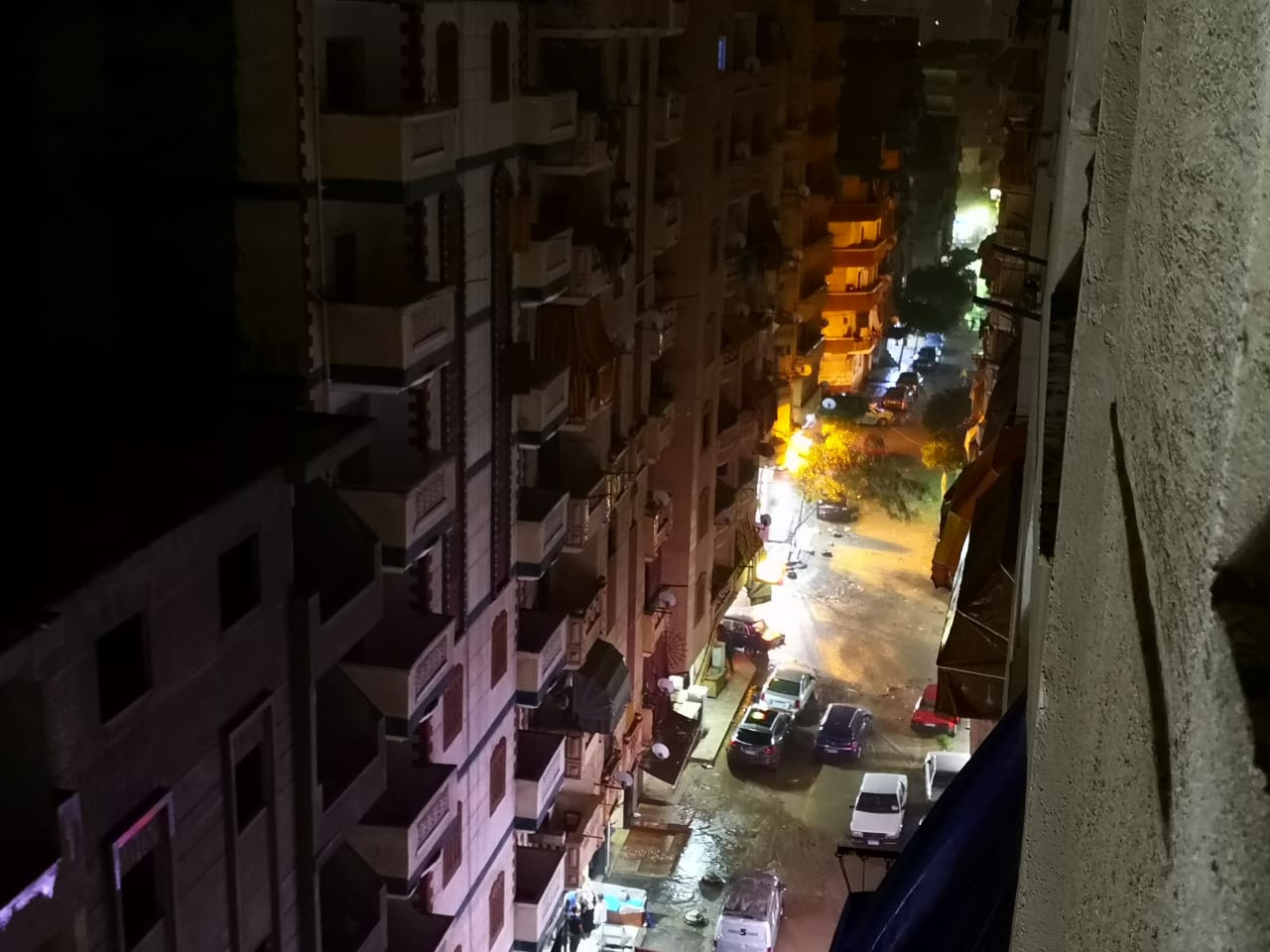 أمطار غزيرة على الإسكندرية