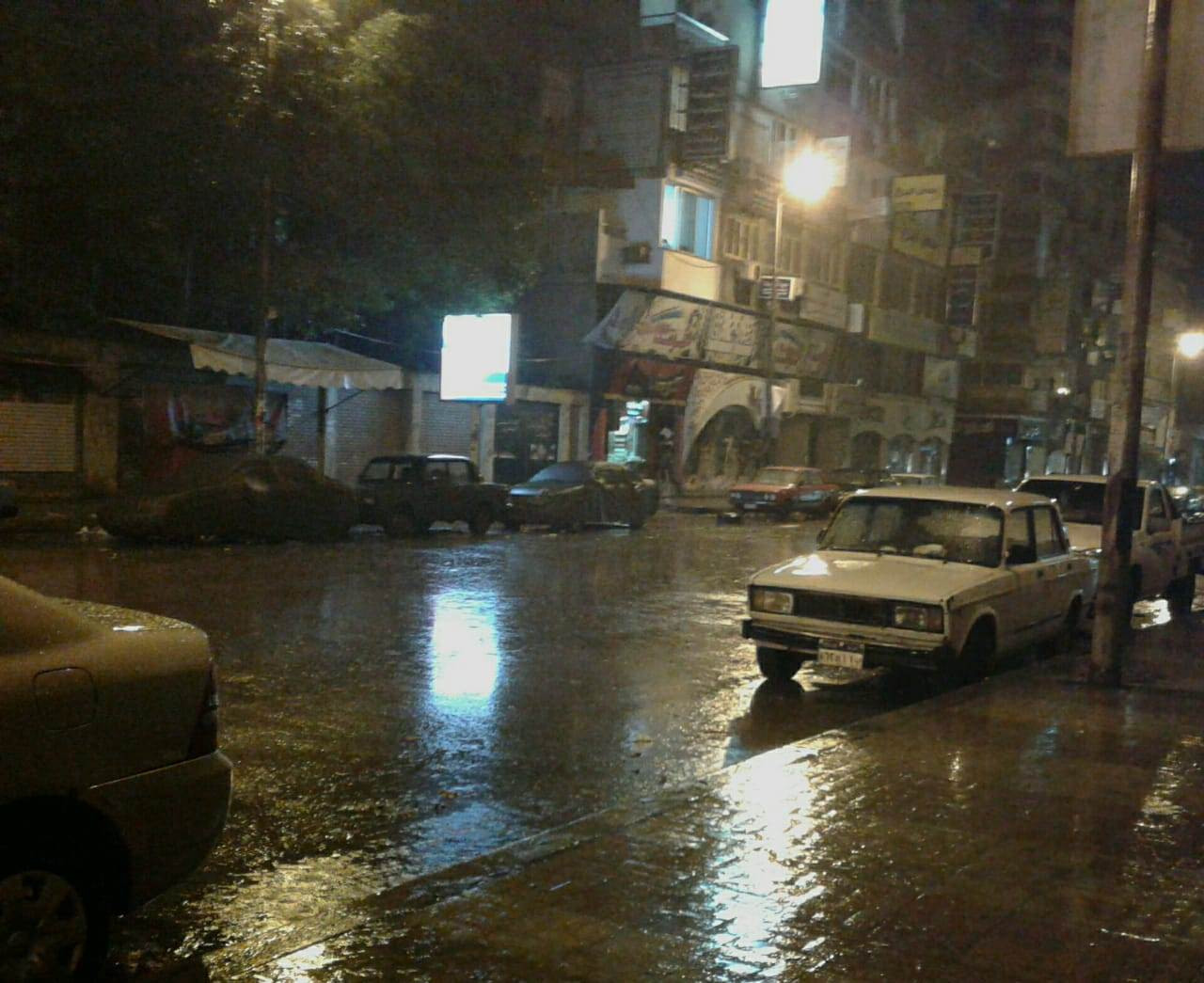 أمطار غزيرة على الإسكندرية