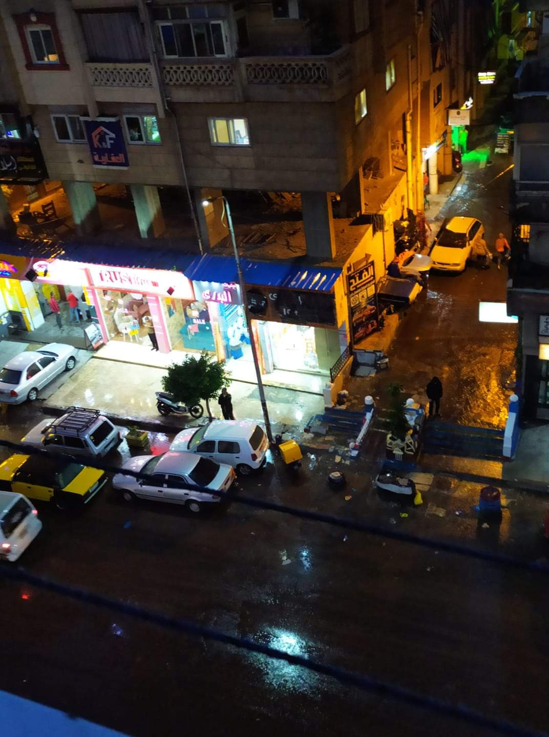 أمطار غزيرة على الإسكندرية