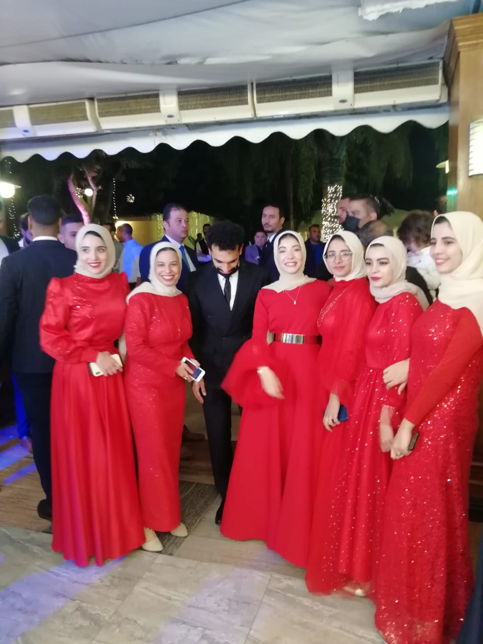 صلاح خلال حفل زفاف شقيقه