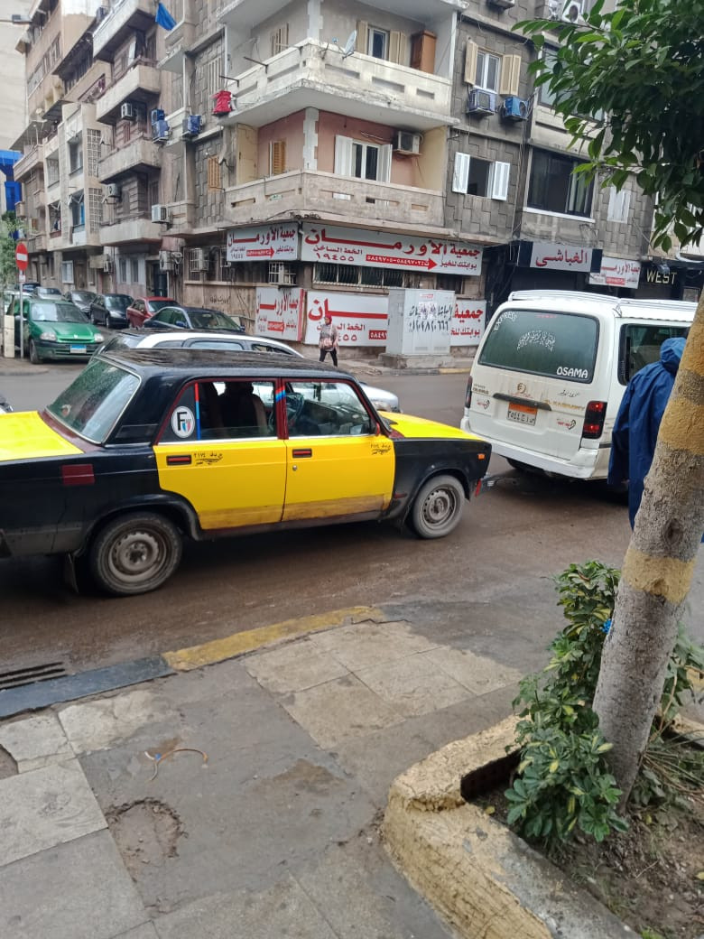 أمطار غزيرة على الإسكندرية